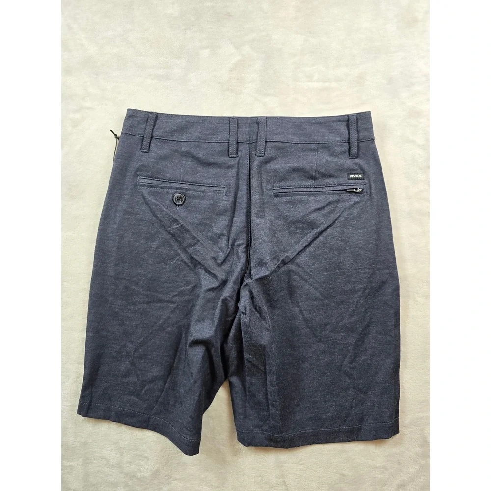 RVCA Hybrid Shorts Mens 28 Blue Cotton Stretch Walkshorts Back In Hybrid NEW